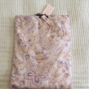 Victoria's Secret Purple and Gold Floral Throw